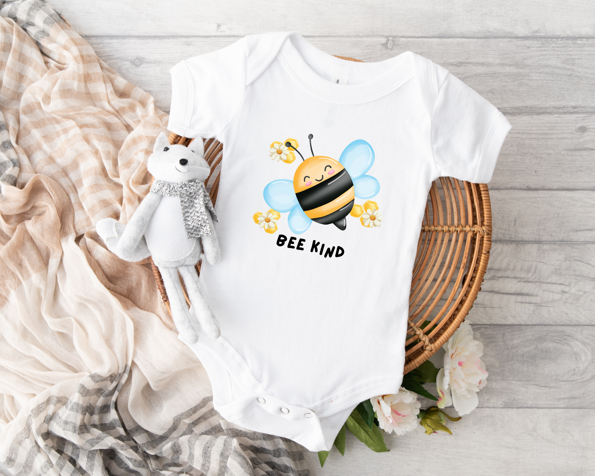 Bee Kind baby bodysuit