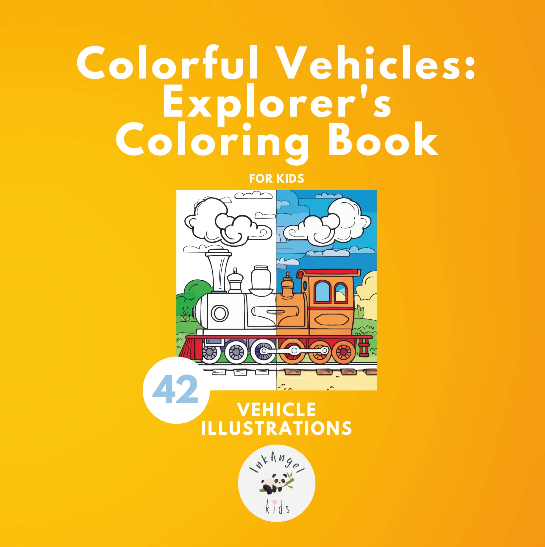 Colorful Vehicles: Explorer's Coloring Book cover